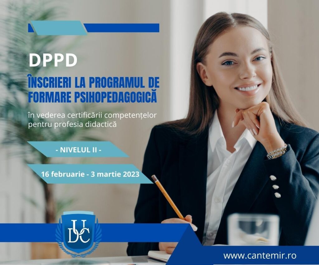 ÎNSCRIERI Nivel II – DPPD - Cantemir